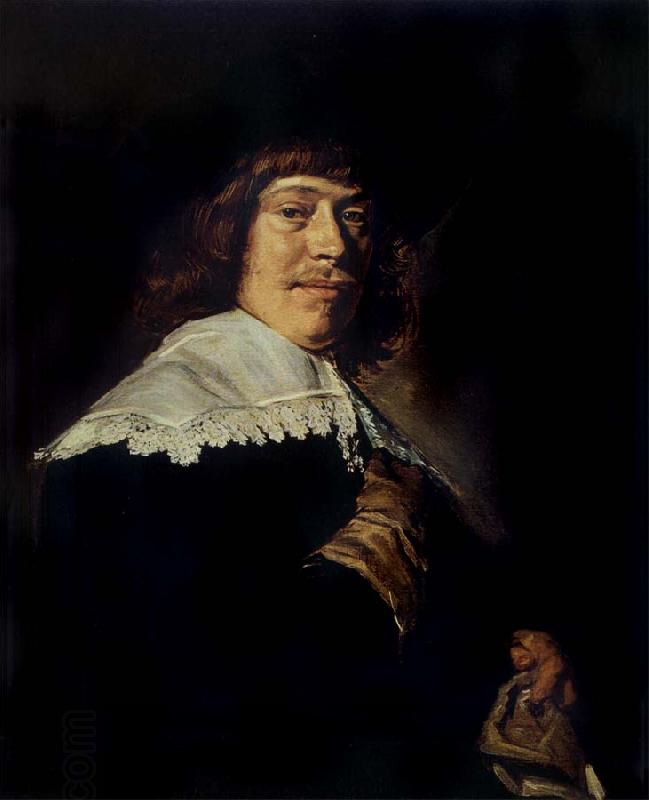 Frans Hals Portrait of a young man holding a glove China oil painting art